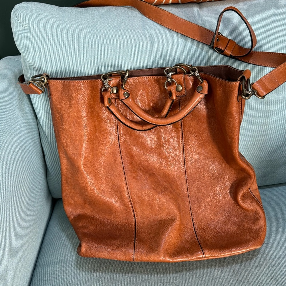 Beautiful leather bag / satchel from Japan